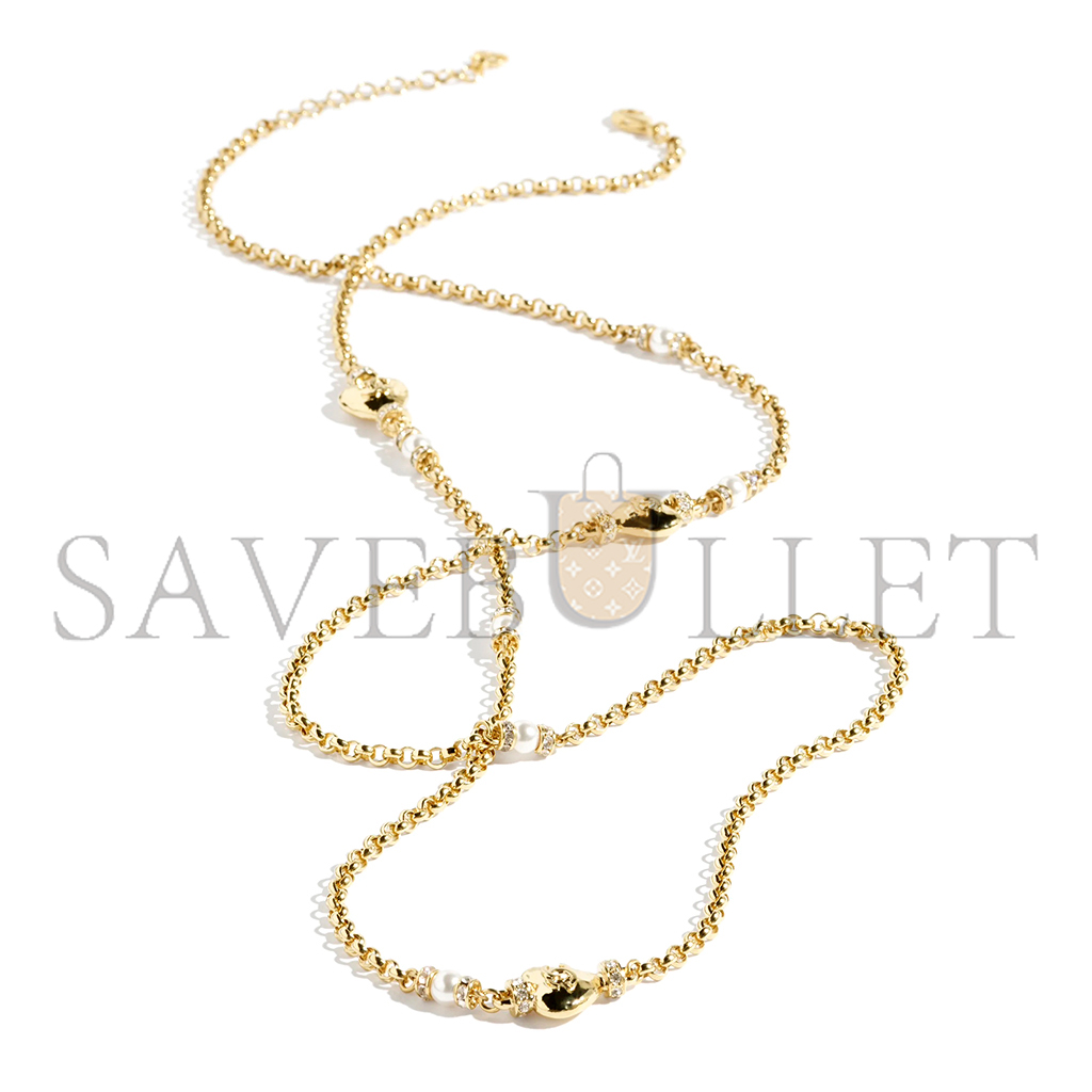 CHANEL METAL LONG NECKLACE ABD083